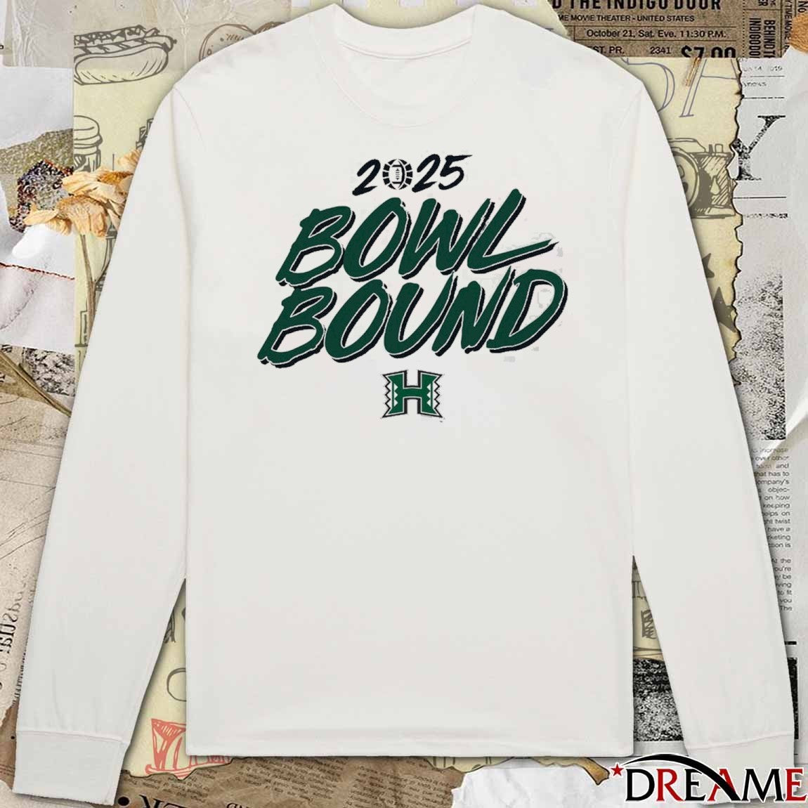 Hawaii Rainbow Warriors football NCAA 2025 Bowl Bound Season t-shirt