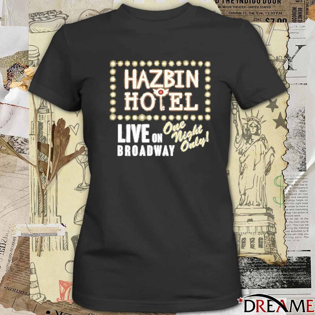 Hazbin Hotel Live On Broadway One Night Only 2025 Two Sides t-shirt