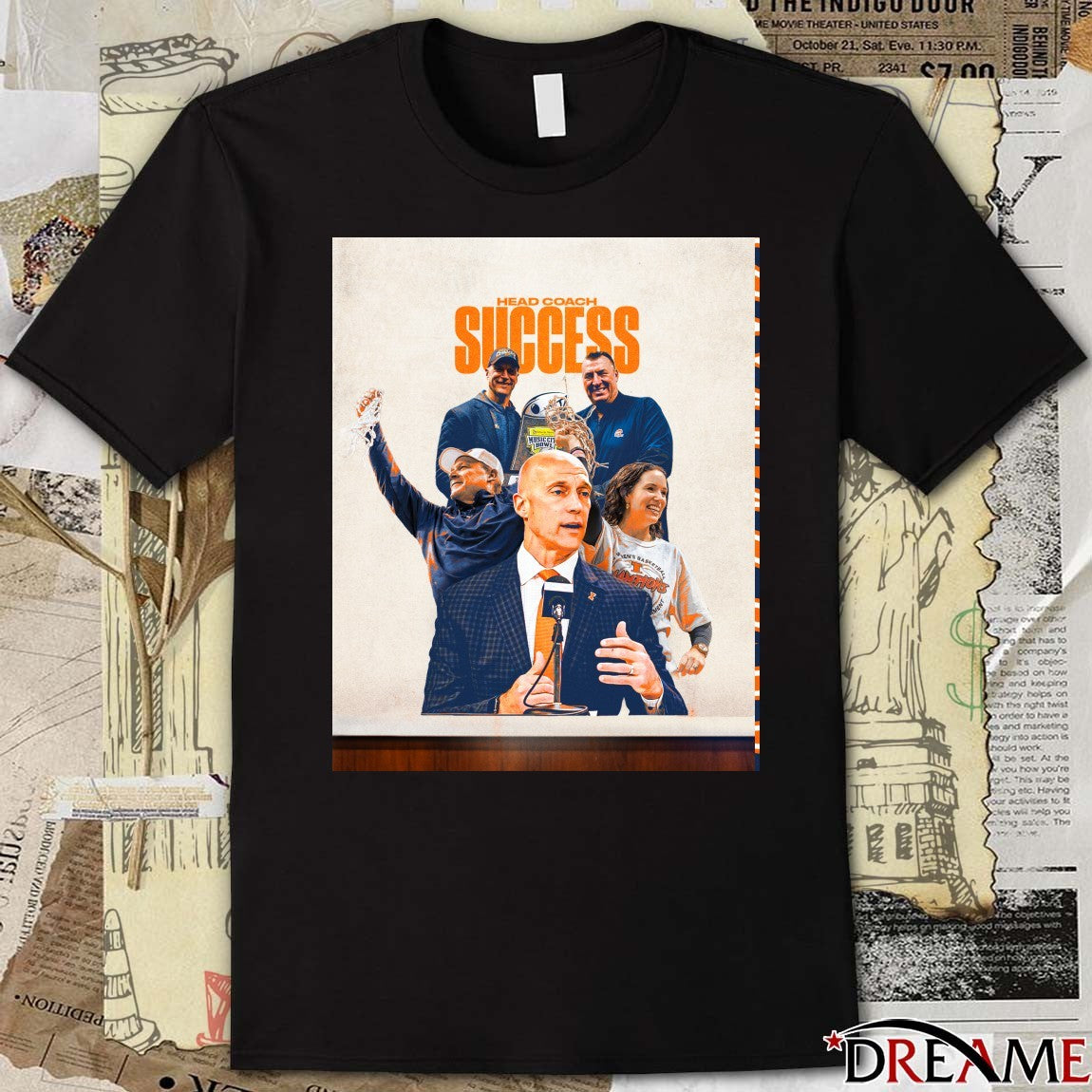 Head Coach Success The Best 10 Years Of Illinois Athletics Led By Josh Whitman t-shirt