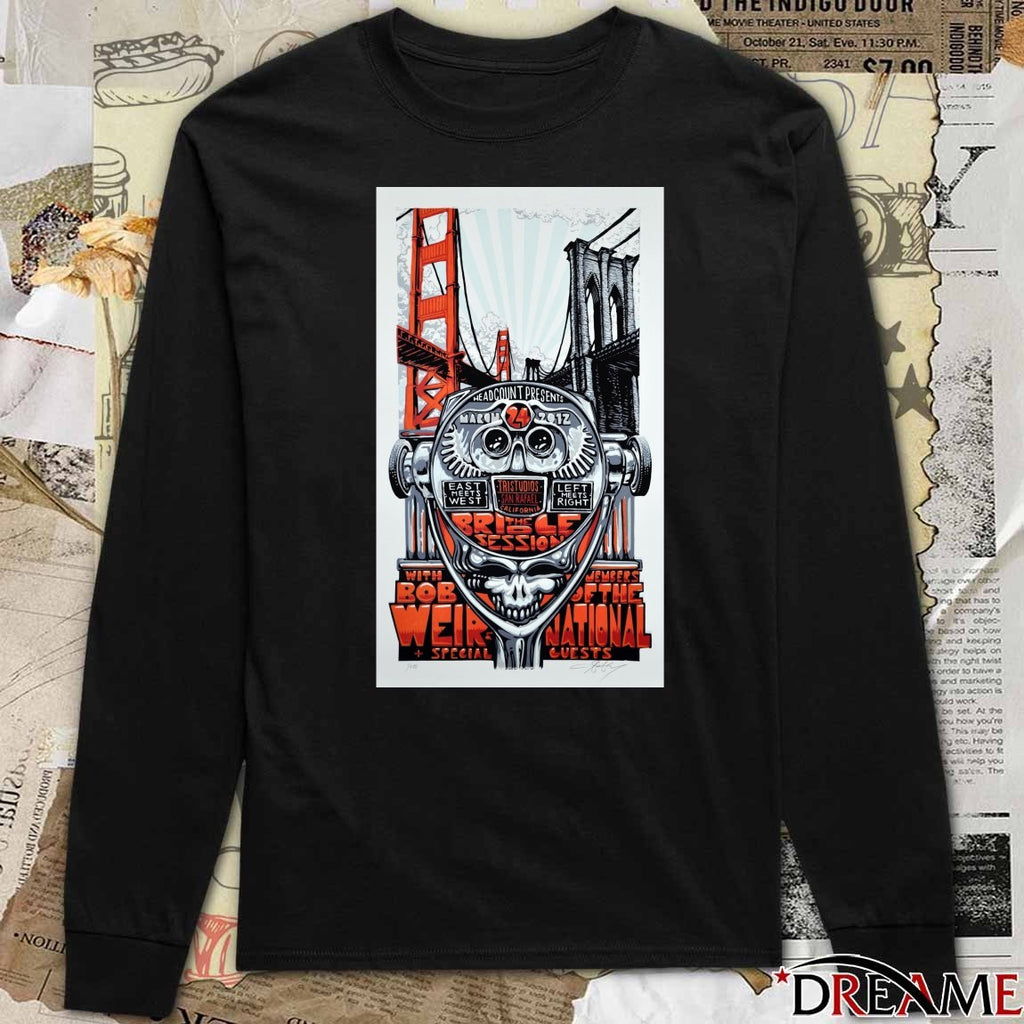 Headcount Presents The Bridge Session HeadCount Bob Weir Poster t-shirt