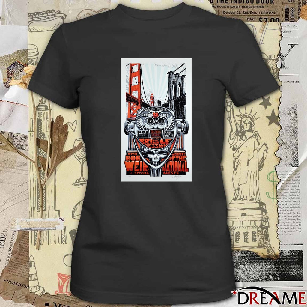 Headcount Presents The Bridge Session HeadCount Bob Weir Poster t-shirt