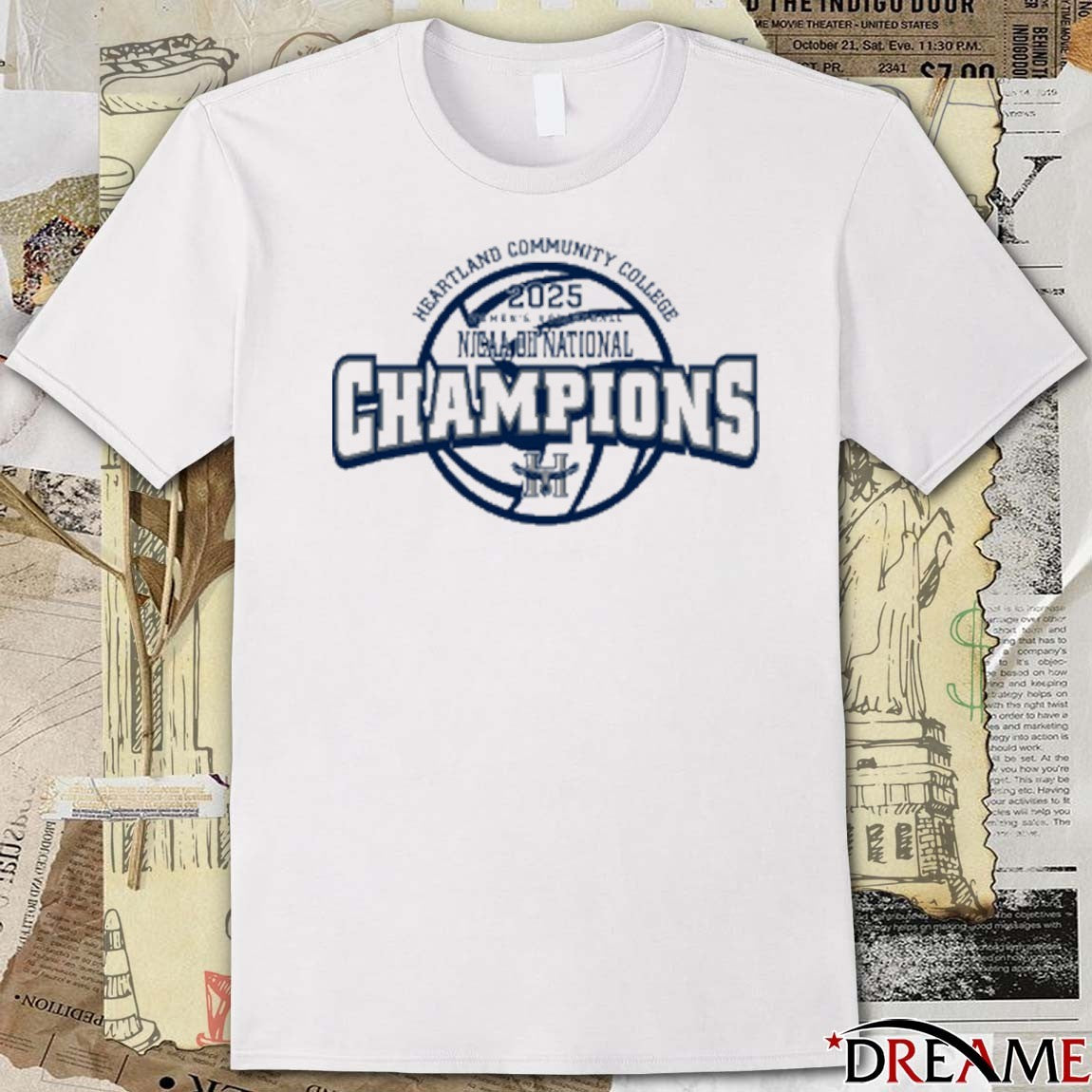 Heartland Community College 2025 Women’s Volleyball NJCAA DII National Champions Team Legend t-shirt