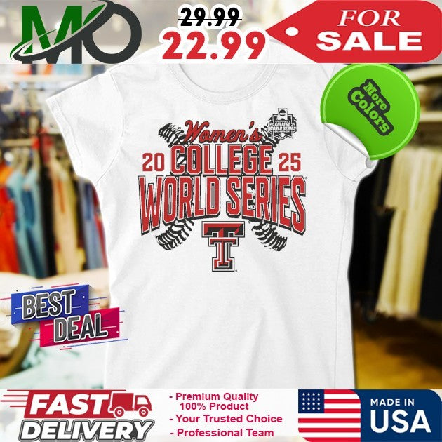 Heather Gray Texas Tech Red Raiders 2025 NCAA Softball Women’s College World Series Fan Cut Off Shirt