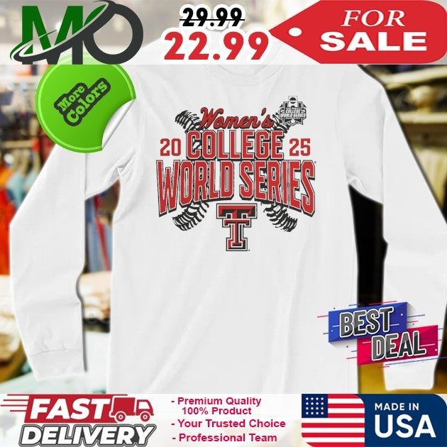 Heather Gray Texas Tech Red Raiders 2025 NCAA Softball Women’s College World Series Fan Cut Off Shirt