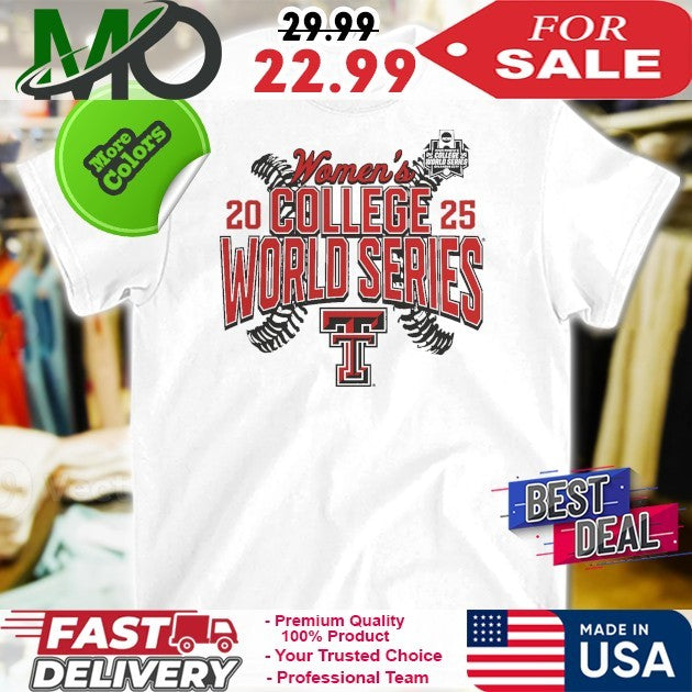 Heather Gray Texas Tech Red Raiders 2025 NCAA Softball Women’s College World Series Fan Cut Off Shirt