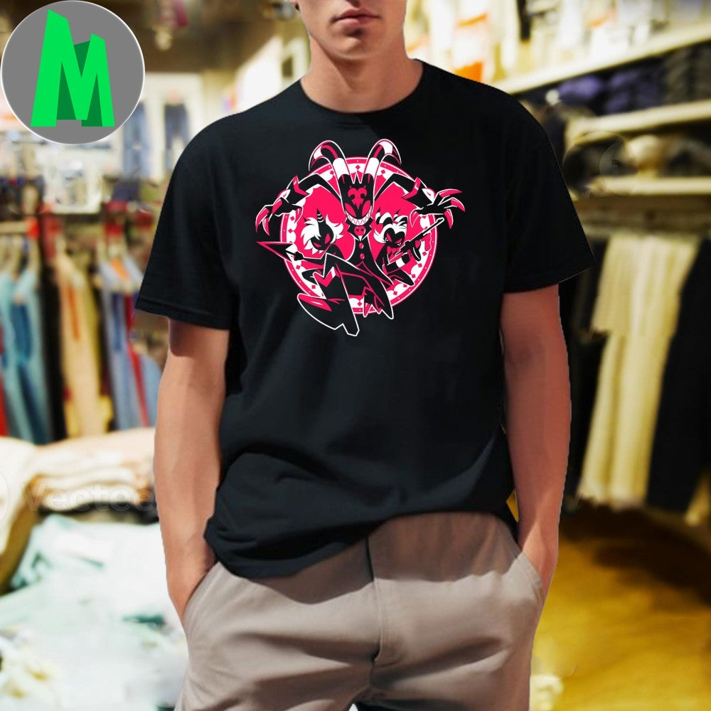 Helluva Boss Blitzo Moxxie Millie Art T-Shirt