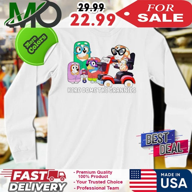 Here Come The Grannies Bluey Family Shirt