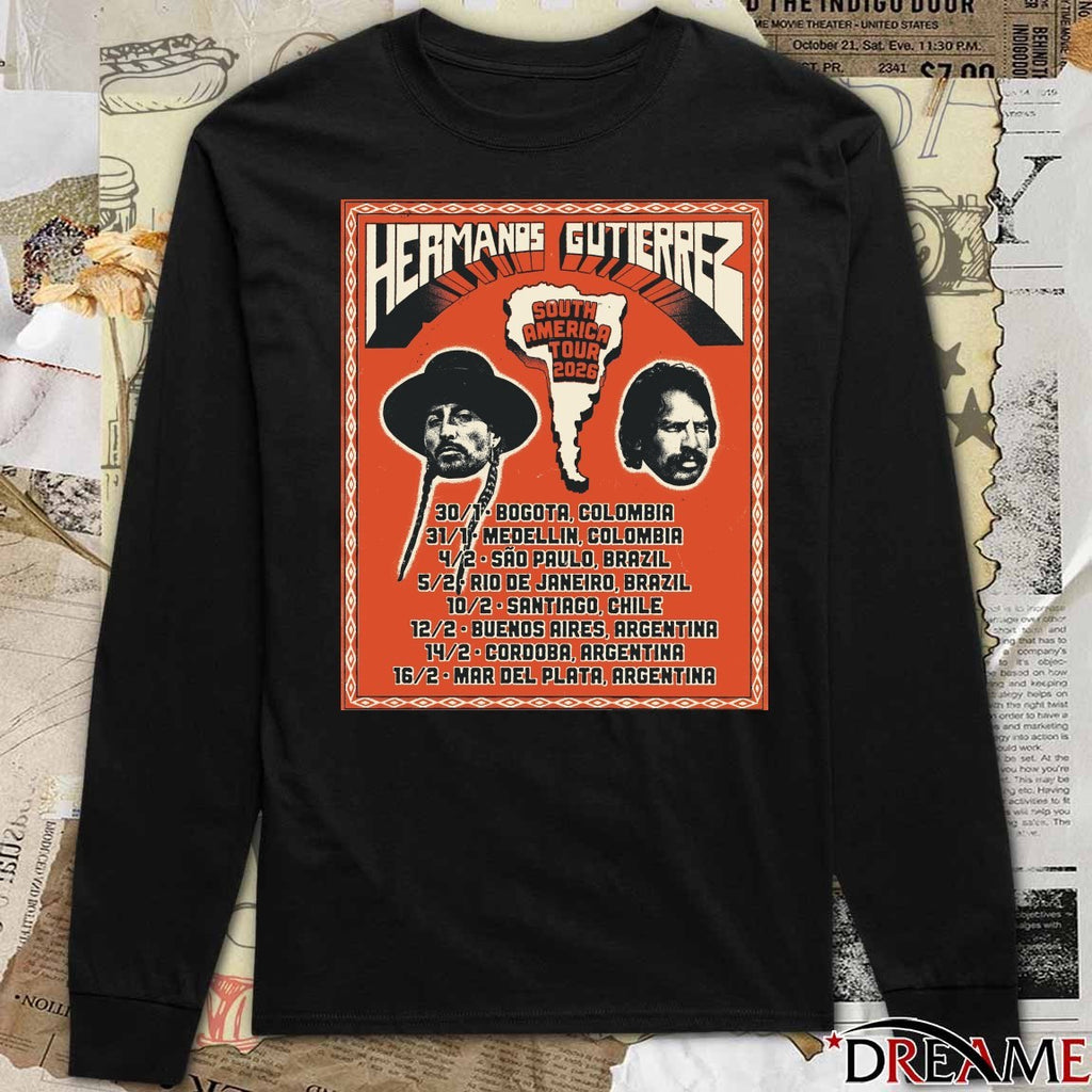 Hermanos Gutiérrez South America Tour 2026 1 30 Bogota CO 1 31 Medellin Co 2 4 Sao Paulo Br Poster t-shirt