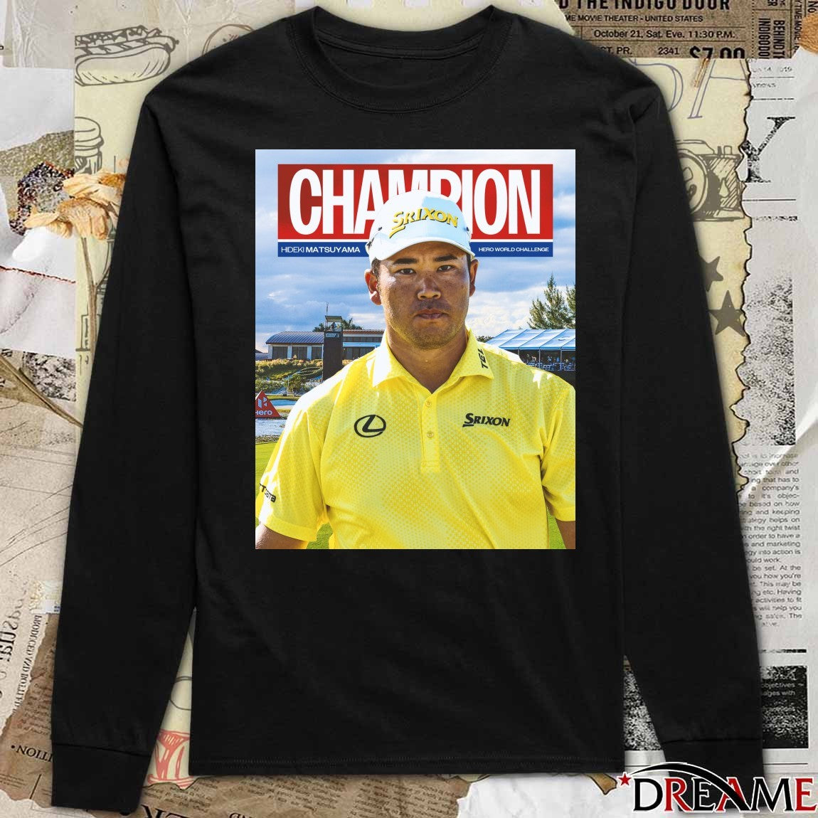 Hideki Matsuyama Hero World Challenge Golf Tournament Champion 2025 Poster t-shirt