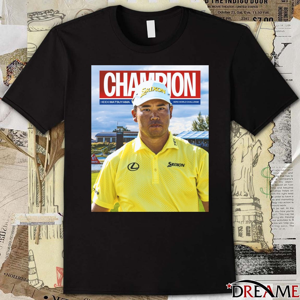 Hideki Matsuyama Hero World Challenge Golf Tournament Champion 2025 Poster t-shirt