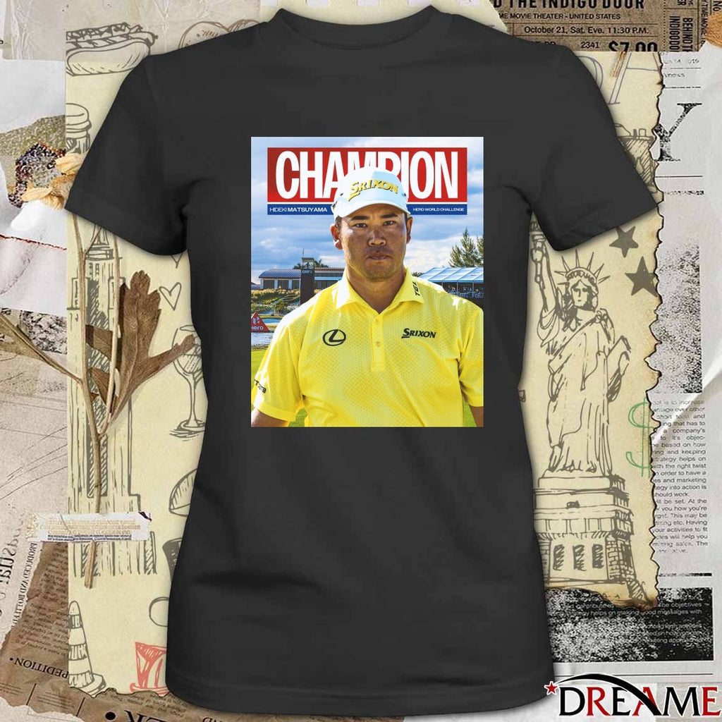 Hideki Matsuyama Hero World Challenge Golf Tournament Champion 2025 Poster t-shirt