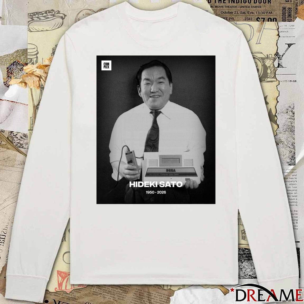 Hideki Sato 1950-2026 – Former president of SEGA t-shirt