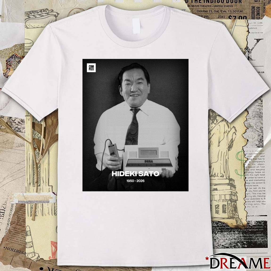 Hideki Sato 1950-2026 – Former president of SEGA t-shirt