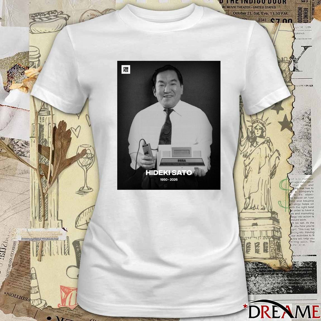 Hideki Sato 1950-2026 – Former president of SEGA t-shirt
