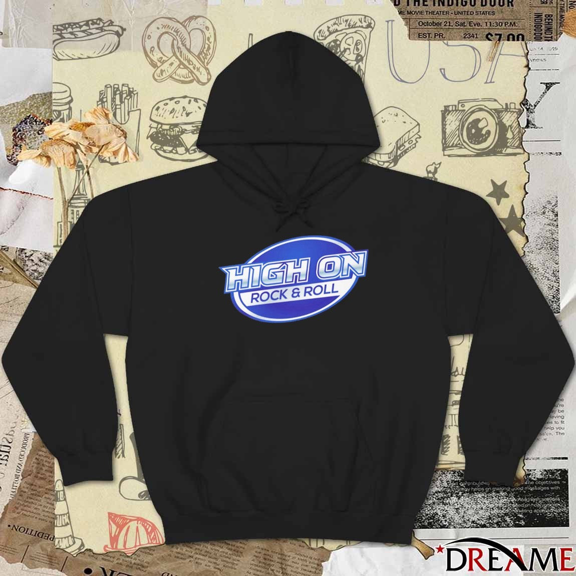 High On Rock And Roll 2026 Logo t-shirt