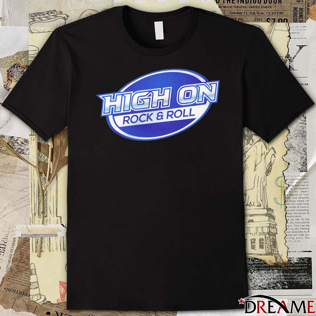 High On Rock And Roll 2026 Logo t-shirt