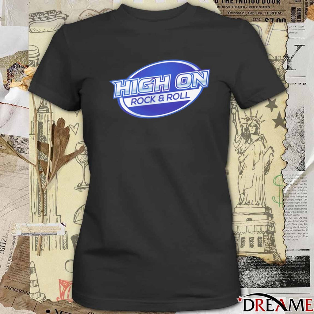 High On Rock And Roll 2026 Logo t-shirt