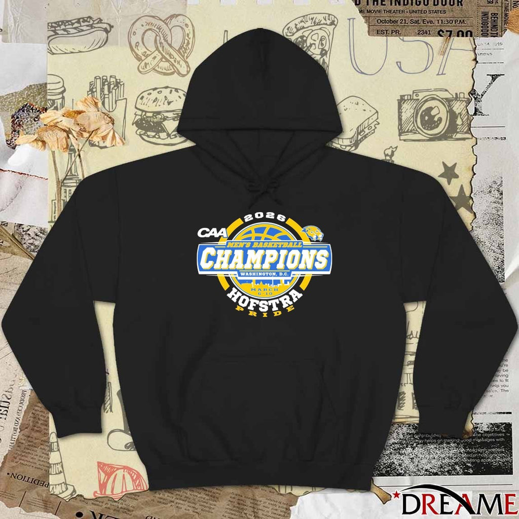 Hofstra University Pride 2026 CAA Men’s Basketball Tournament Champions t-shirt