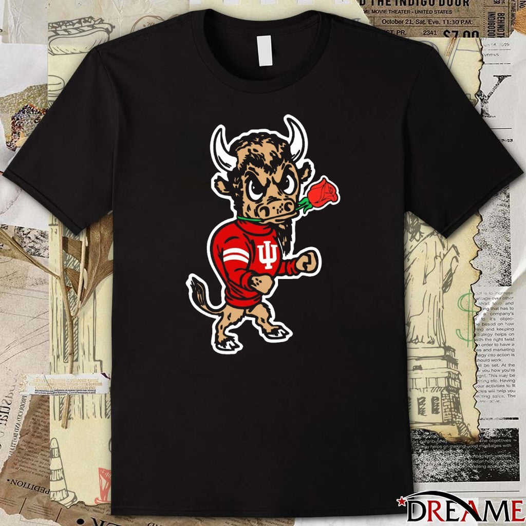 Hoosier the Bison Indiana Hoosier Rose Bowl Bound Mascot t-shirt