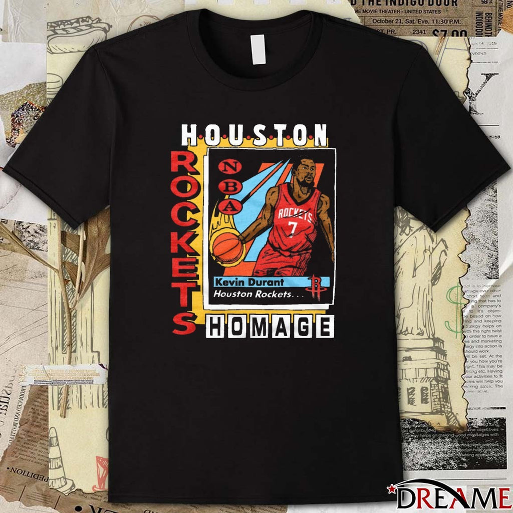 Houston Rockets Kevin Durant Homage Trading Card 2025 t-shirt