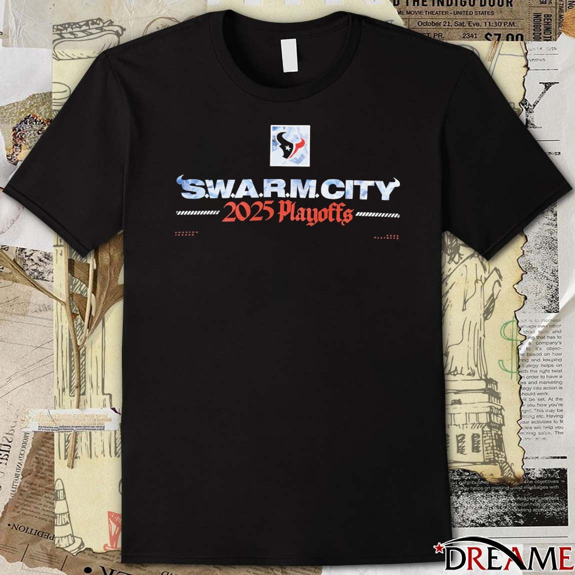 Houston Texans S.W.A.R.M. City 2025 Playoffs t-shirt