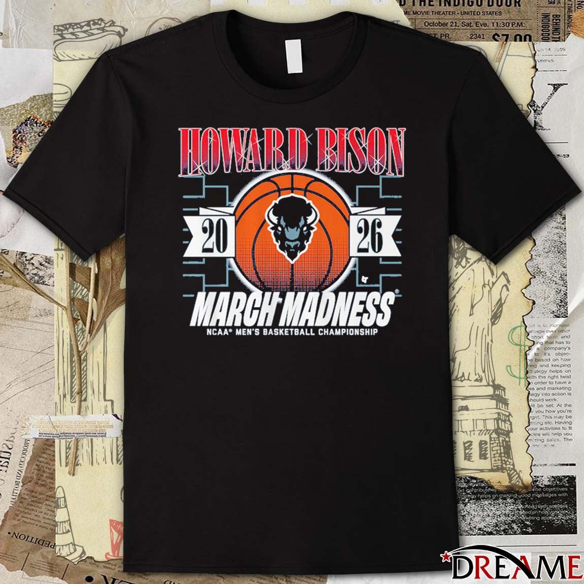 Howard Bison MBB 2026 NCAA Men’s Basketball Championship March Madness t-shirt