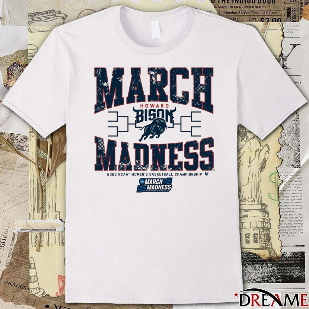 Howard Bison WBB 2026 NCAA Women’s Basketball Championship March Madness t-shirt
