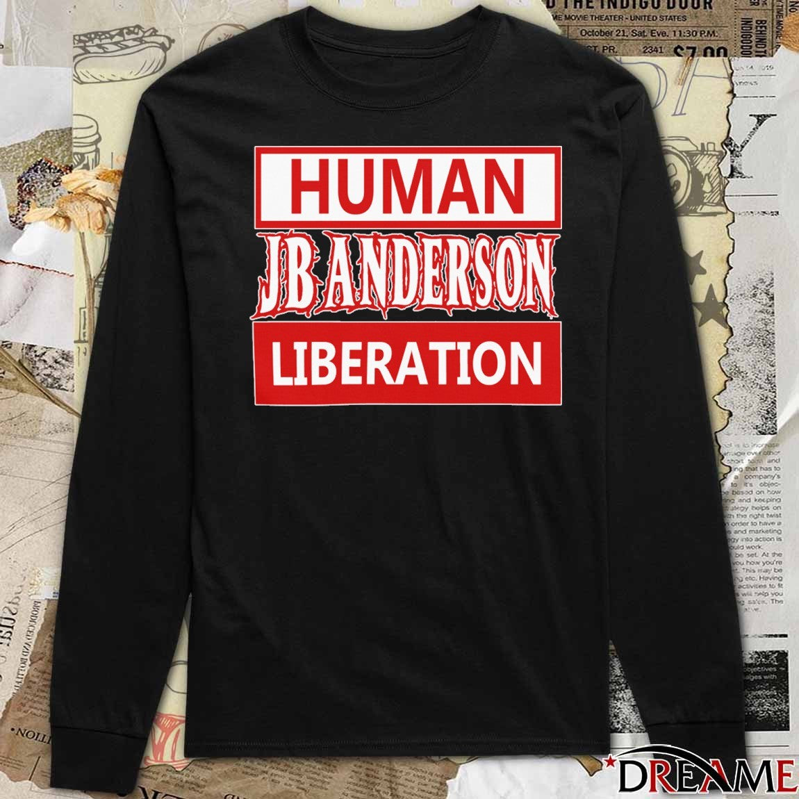 Human JBanderson Liberation Never Stop Fighting t-shirt
