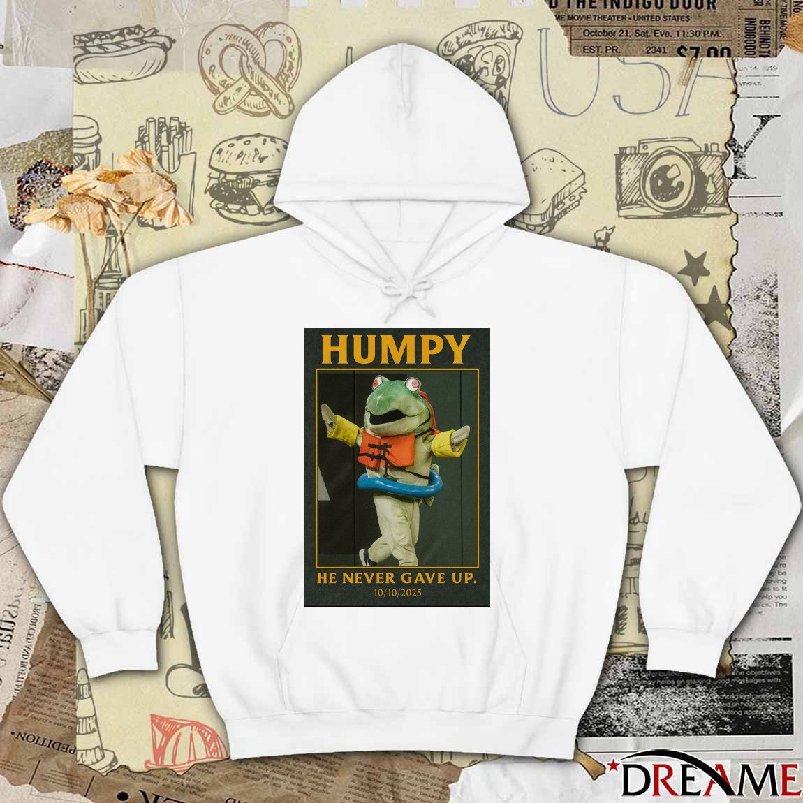 Humpy Salmon Seattle Mariners He Never Gave Up October 10 2025 Poster t-shirt