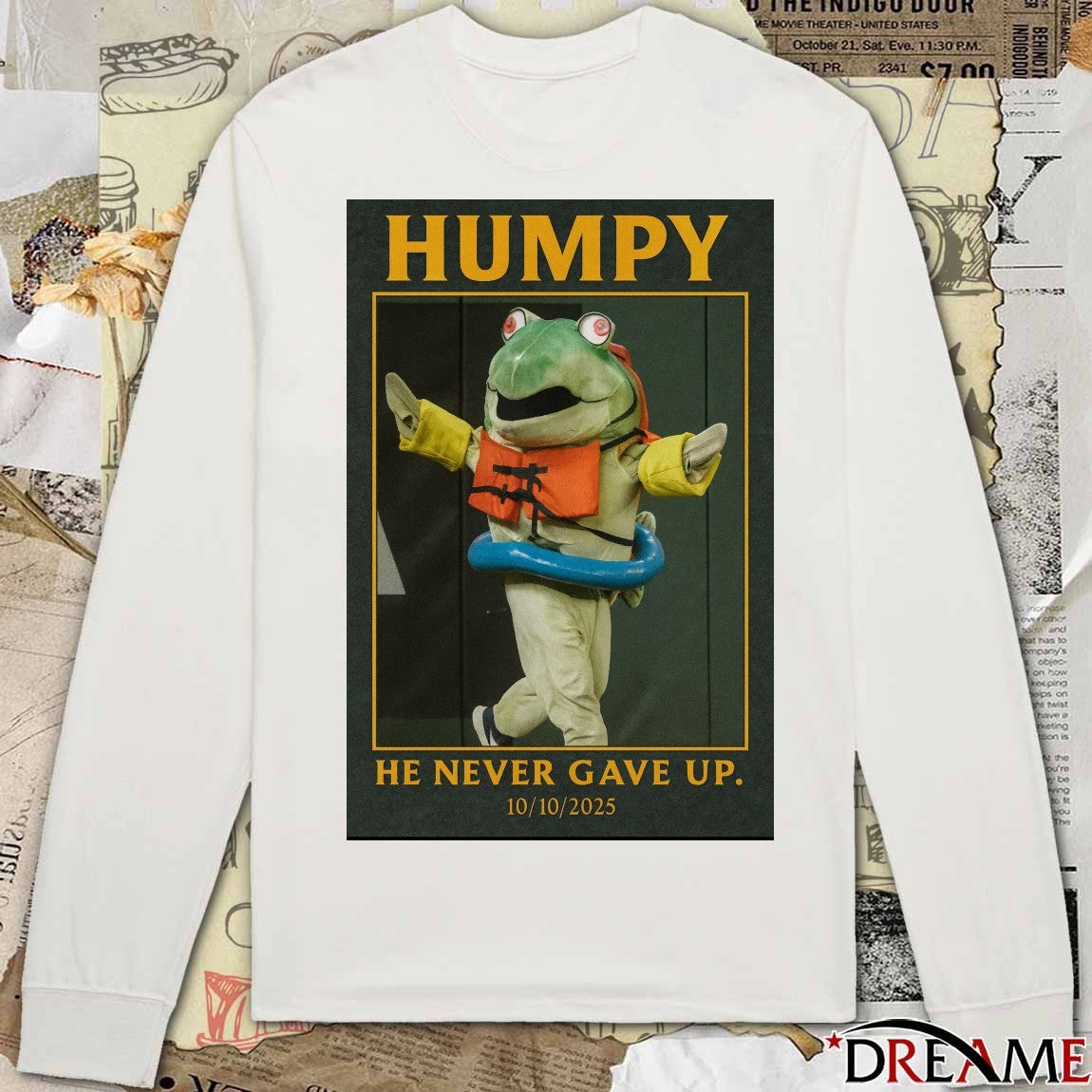 Humpy Salmon Seattle Mariners He Never Gave Up October 10 2025 Poster t-shirt