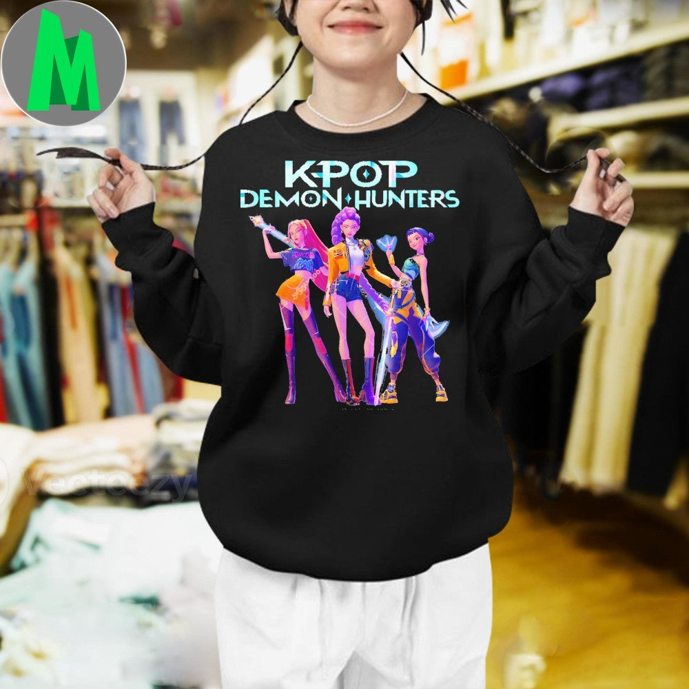 Huntrix Ready for Battle Kpop Demon Hunters Huntrix Shirt