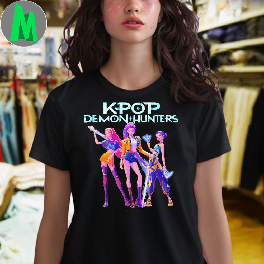 Huntrix Ready for Battle Kpop Demon Hunters Huntrix Shirt