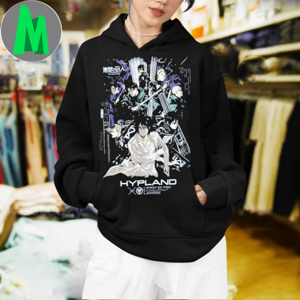 Hypland Attack on Titan Main Characters Shirt