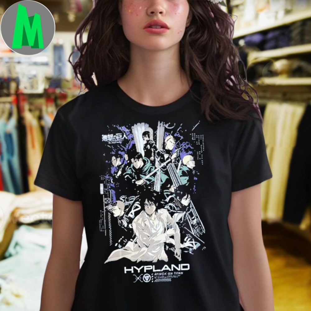 Hypland Attack on Titan Main Characters Shirt