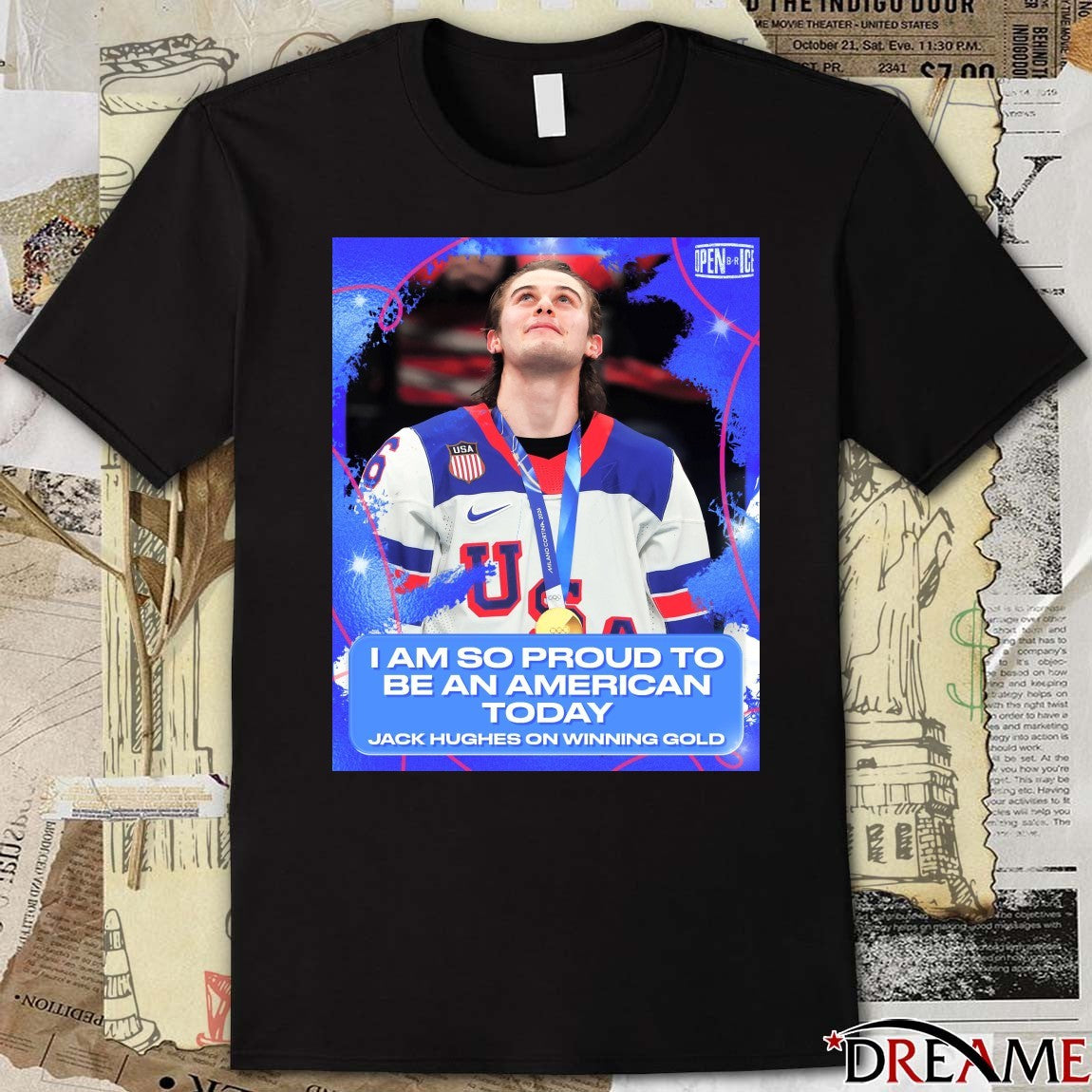 I Am So Proud To Be An American Today Jack Hughes On Winning Gold t-shirt
