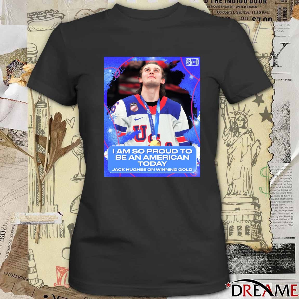 I Am So Proud To Be An American Today Jack Hughes On Winning Gold t-shirt