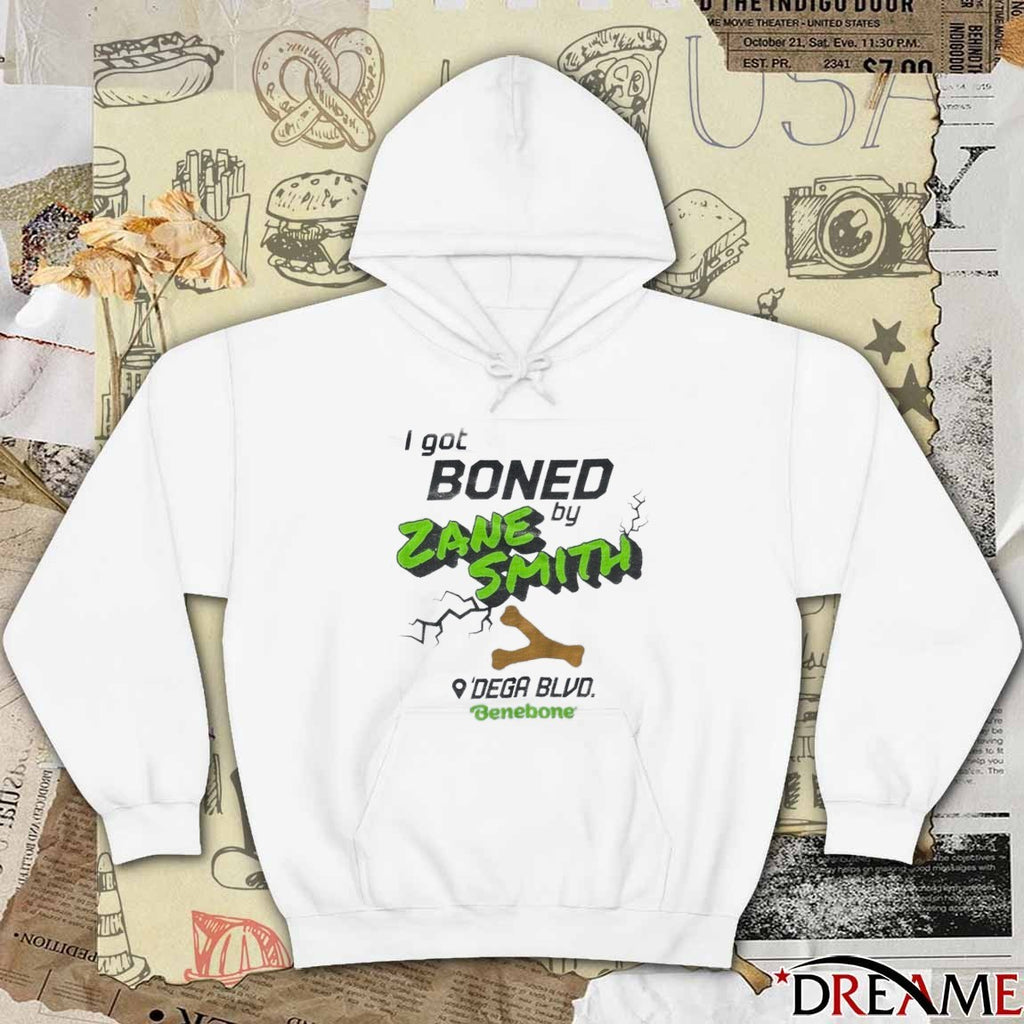 I Got Boned By Zane Smith Dega BLVD Benebone 2025 t-shirt