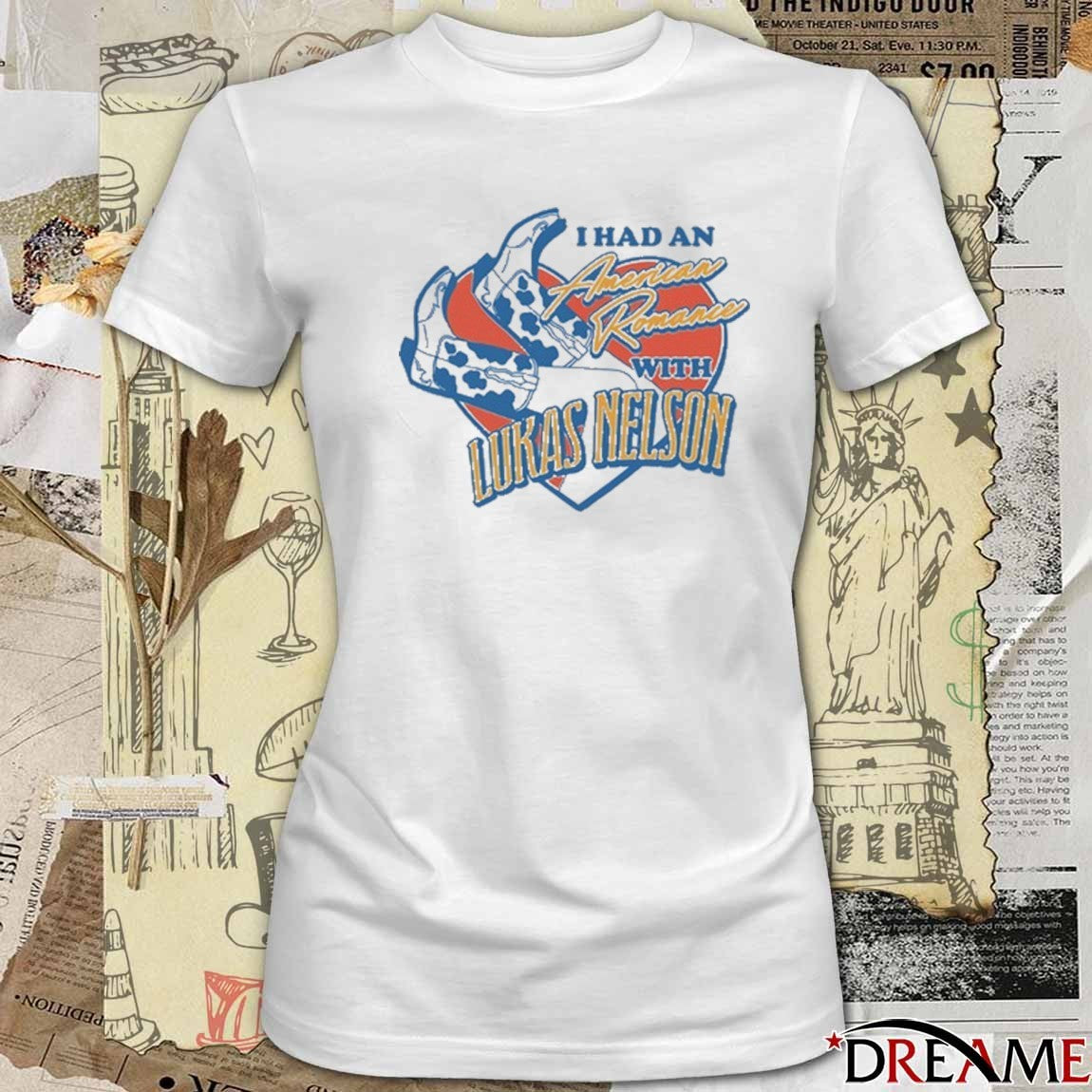 I Had An American Romance Lukas Nelson Cowgirl Boots t-shirt