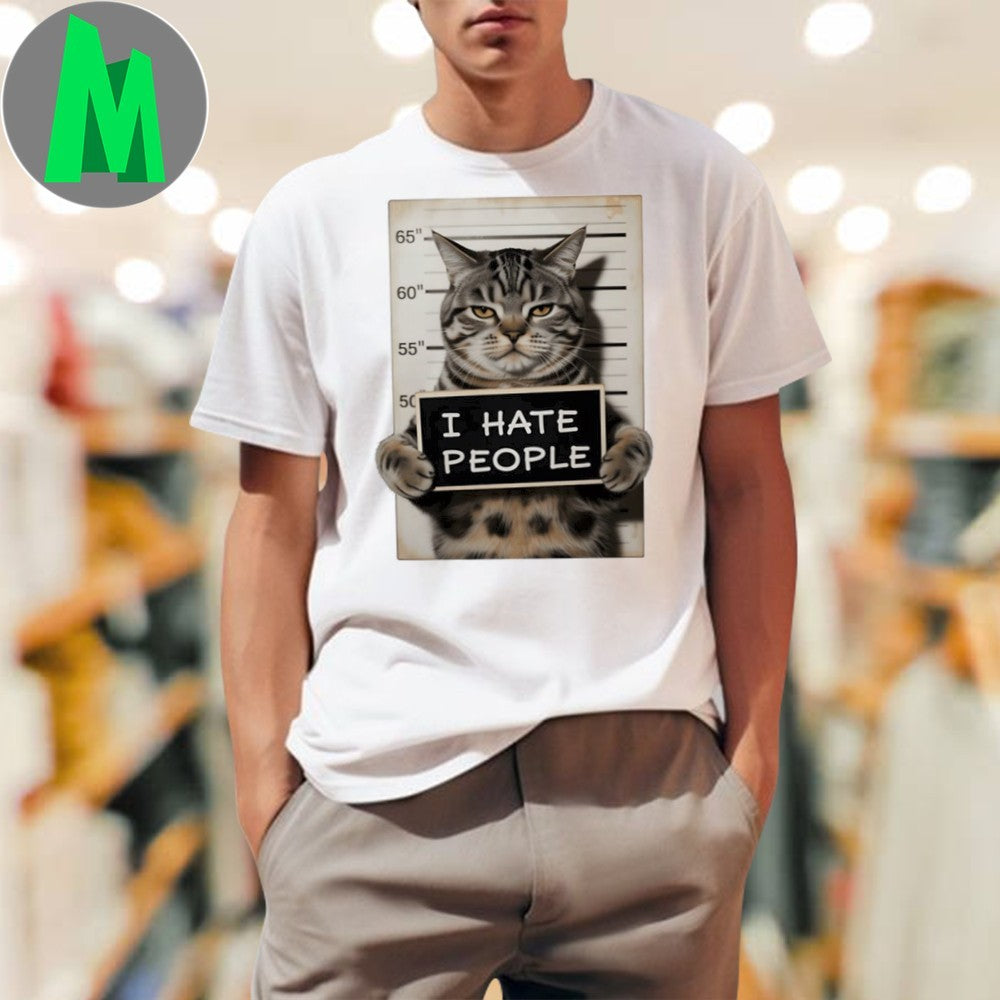 I Hate People Cat shirt