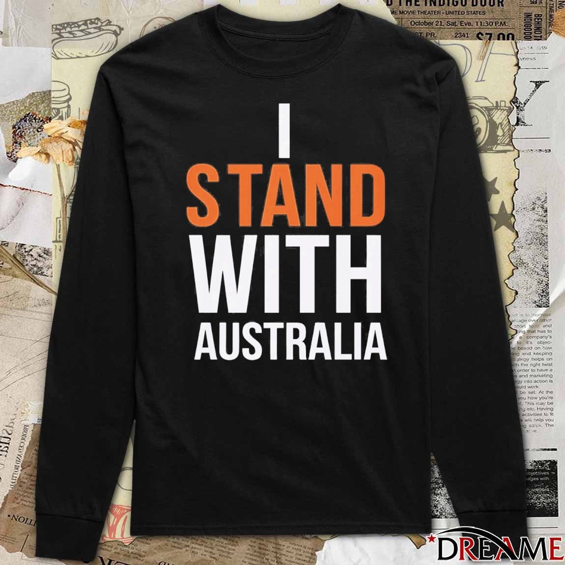I Stand With Australia New 2025 t-shirt