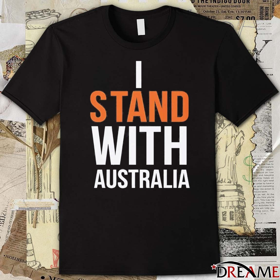 I Stand With Australia New 2025 t-shirt