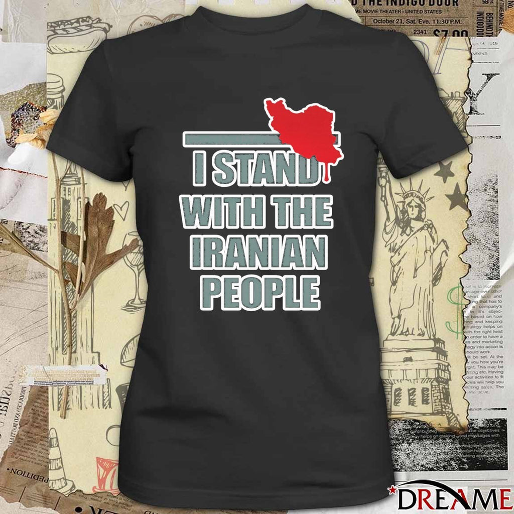 I Stand With The Iranian People – No War Iran 2026 Political t-shirt