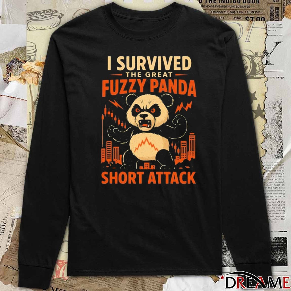 I Survived The Great Fuzzy Panda Short Attack t-shirt