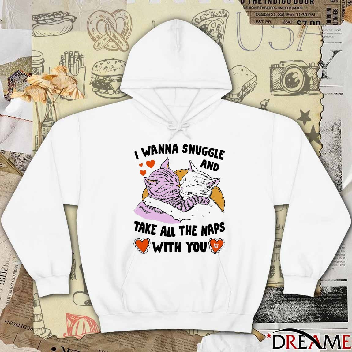 I Wanna Snuggle And Take All The Naps With You Boss Dog t-shirt
