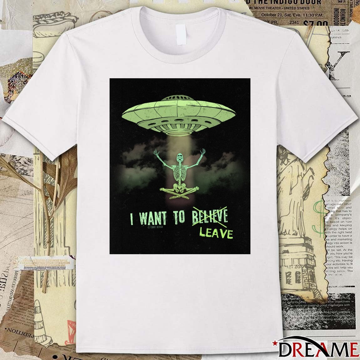 I Want To Leave The X-Files Poster t-shirt
