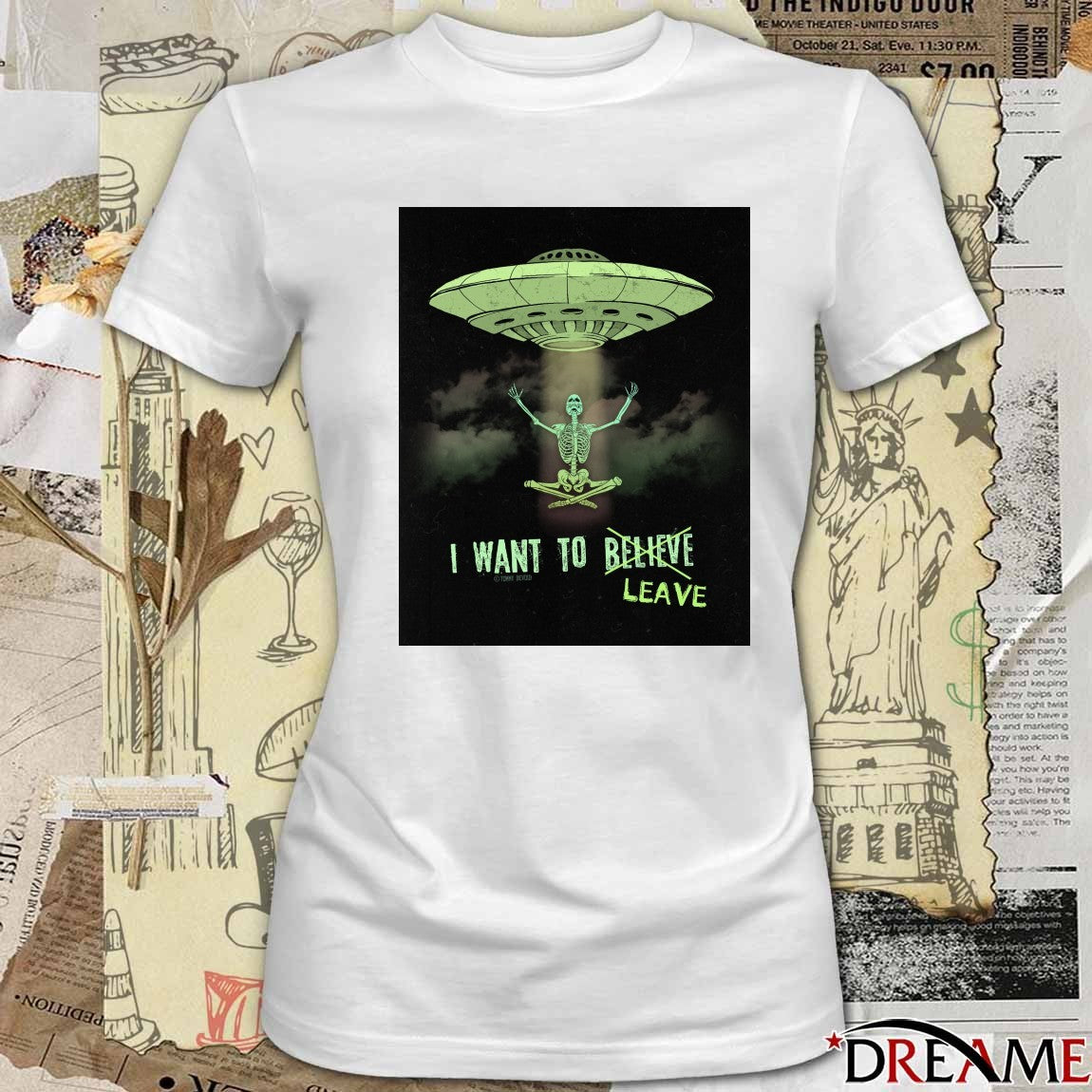 I Want To Leave The X-Files Poster t-shirt