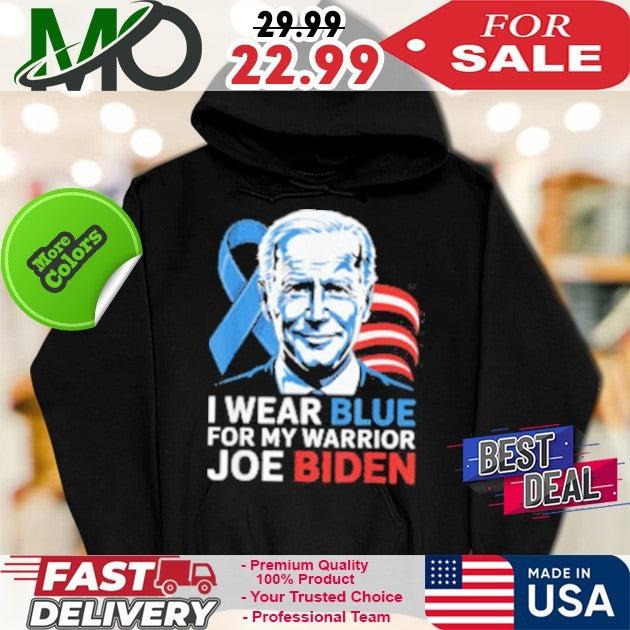 I Wear Light Blue For Biden Prostate Cancer Awareness Ribbon T-Shirt