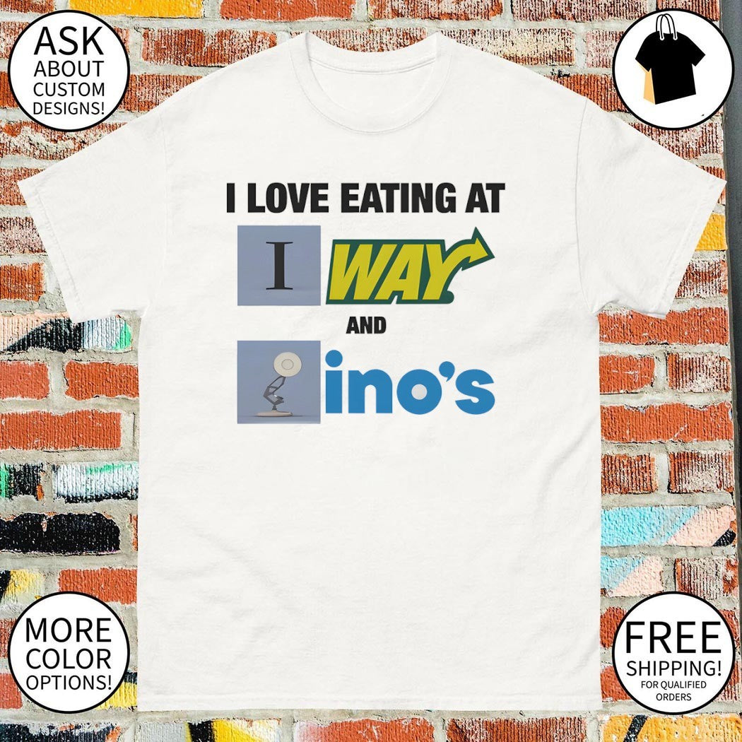 I love eating at subway and dominos shirt