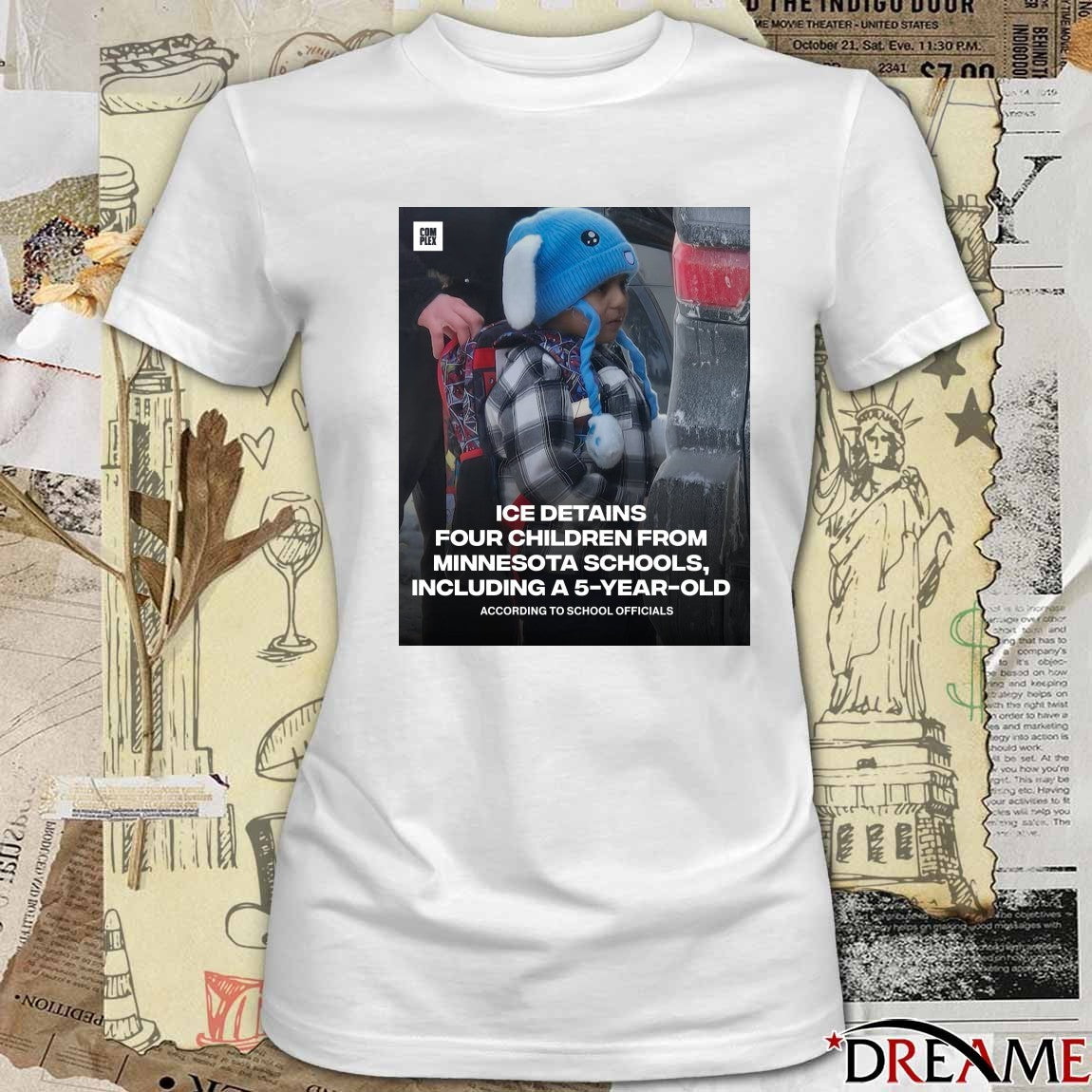 ICE Detains Four Children From Minnesota Schools Including A 5-Year-Old Poster t-shirt