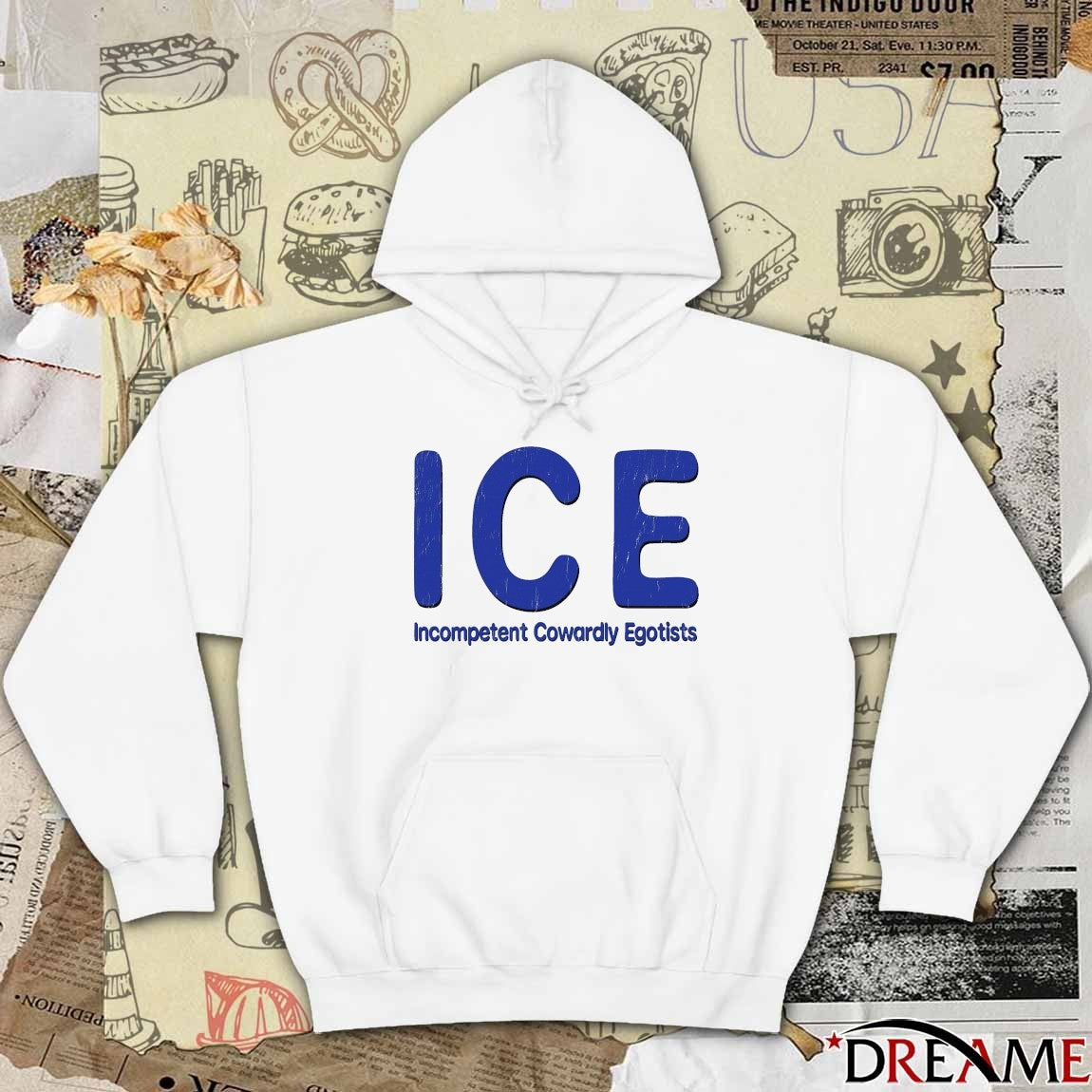 ICE Incompetent Cowardly Egotists 2026 t-shirt